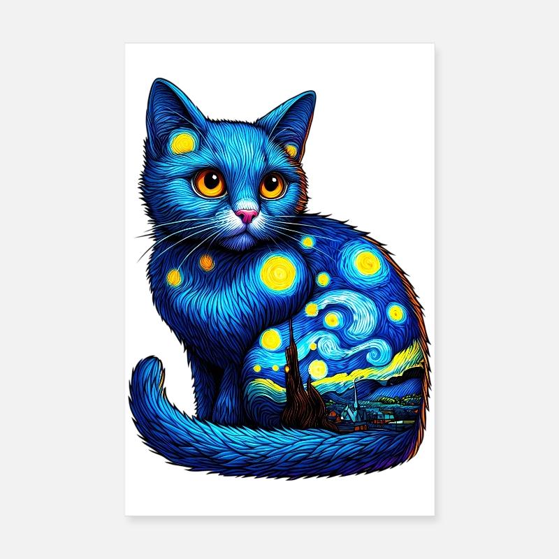Chat Poster 20 x 30 cm
