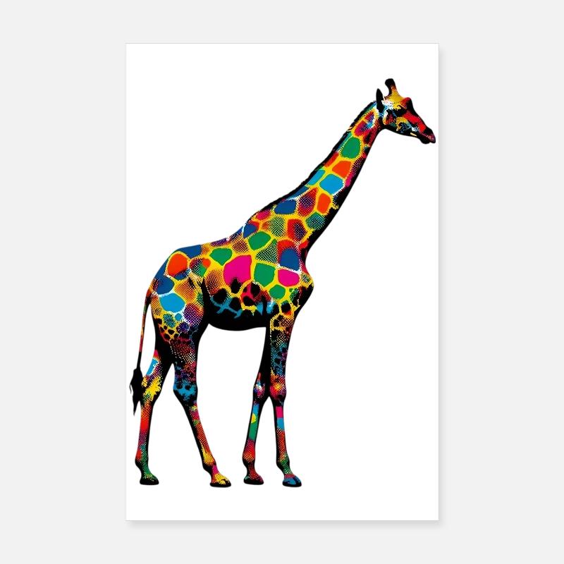 Girafe Poster 20 x 30 cm