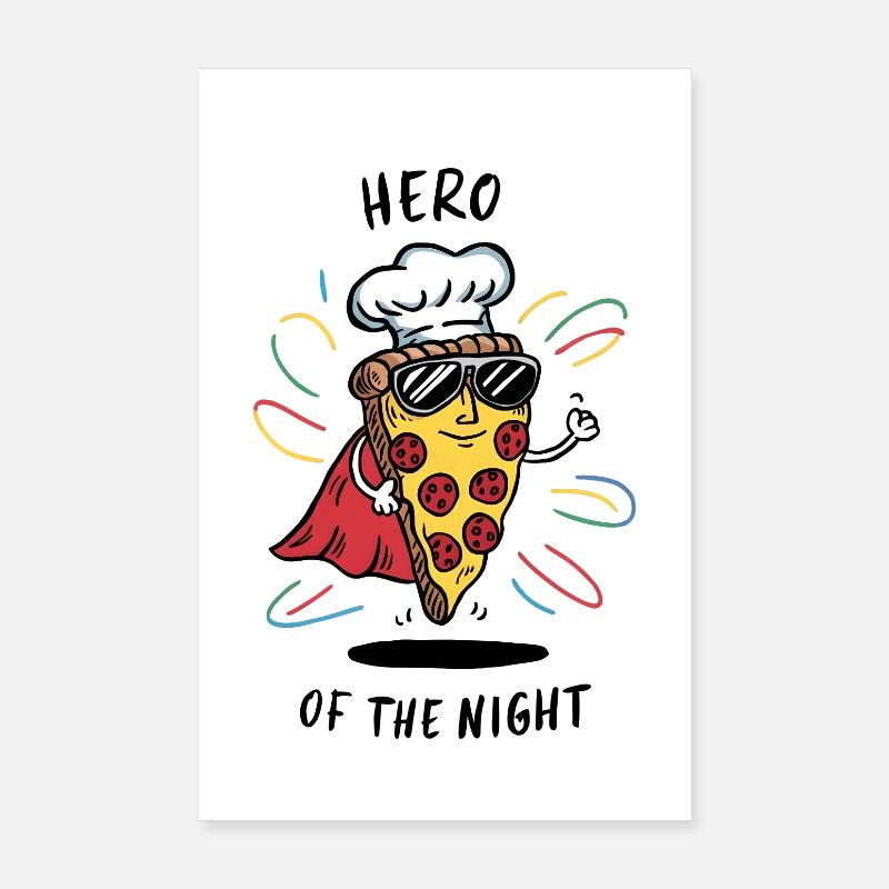 Restes de Pizza Hero Poster 20 x 30 cm