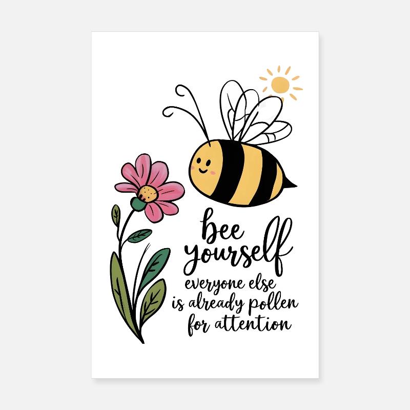 Abeille vous-même Poster 20 x 30 cm
