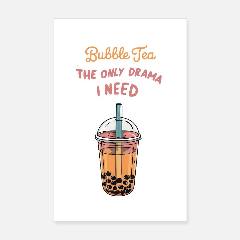 Bubble Tea Drama Poster 20x30 cm