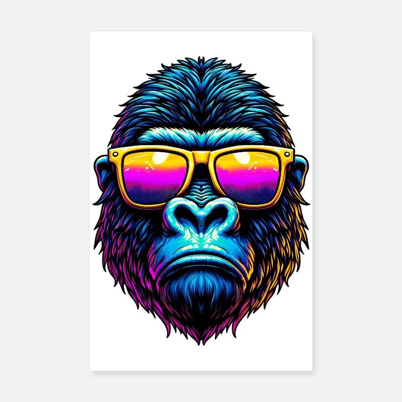 Gorille Poster 20 x 30 cm