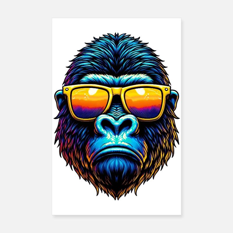 Gorille Poster 20 x 30 cm