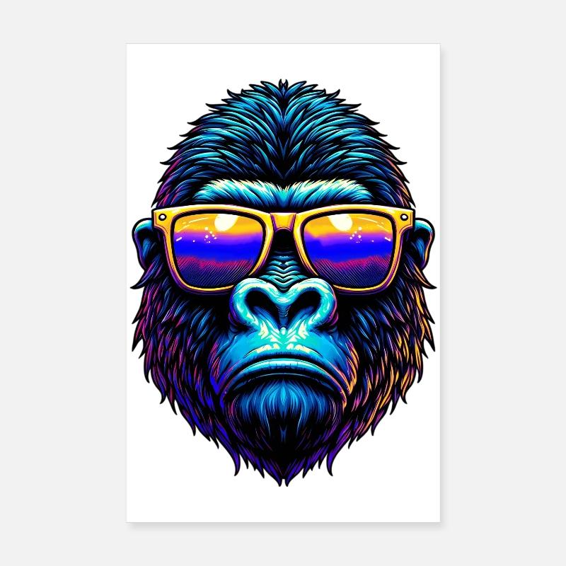 Gorilla Poster 20x30 cm