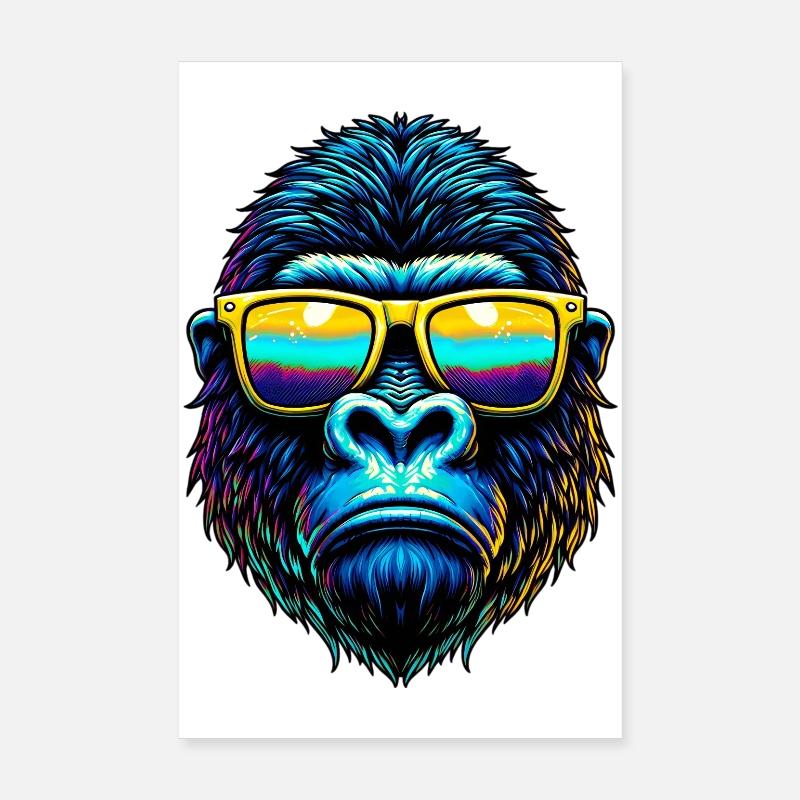 Gorille Poster 20 x 30 cm