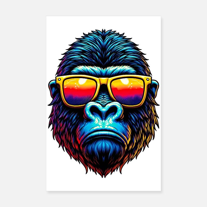 Gorilla Poster 20x30 cm