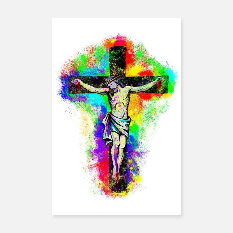 Jesus Christ Kreuz Poster 20x30 cm
