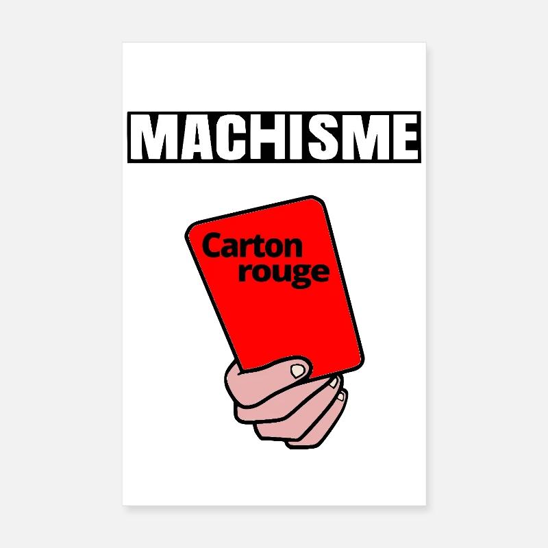 Red card Poster 8" x 12" (20x30 cm)