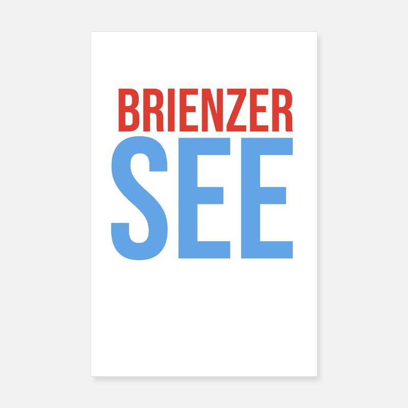 Lake Brienz Souvenir Poster 8" x 12" (20x30 cm)