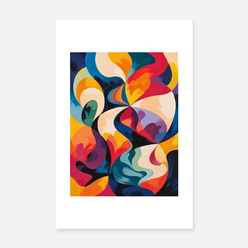 Die Kunst der Kurven Poster 20x30 cm