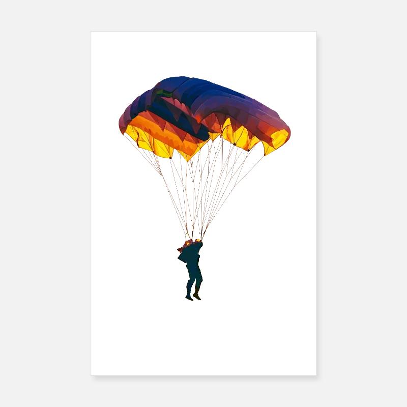 Fallschirm Poster 20x30 cm