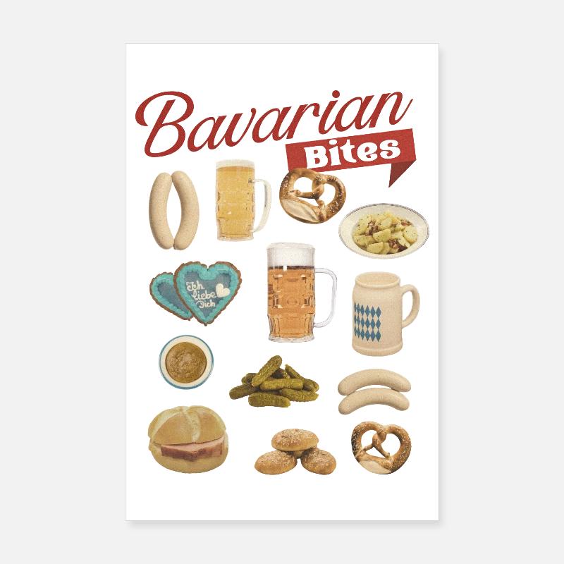 Bavarian Bites TeaDesign Poster 8" x 12" (20x30 cm)