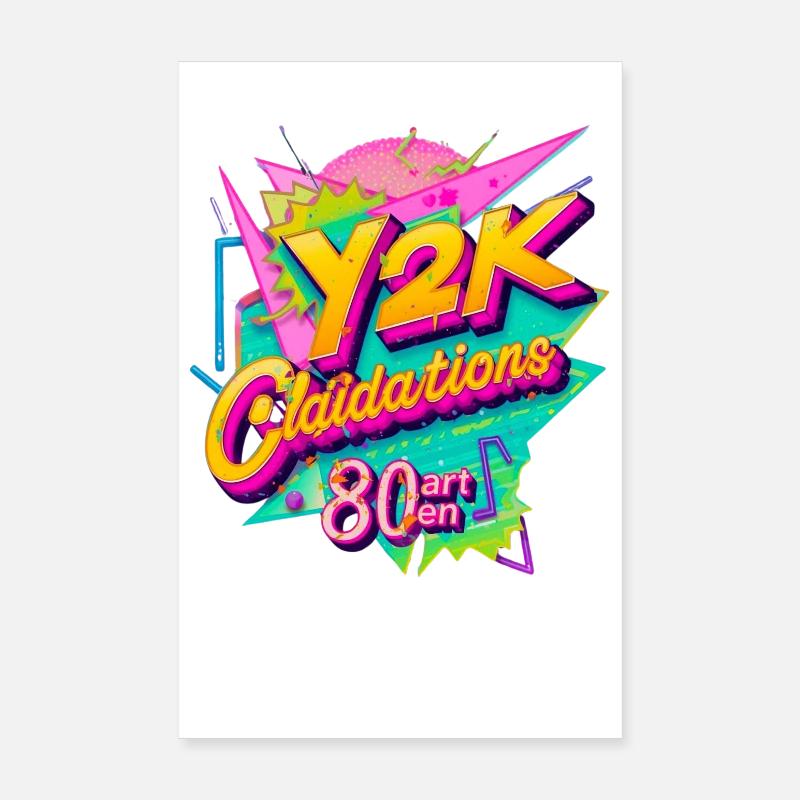 Conception de célébration rétro Y2K Poster 20 x 30 cm