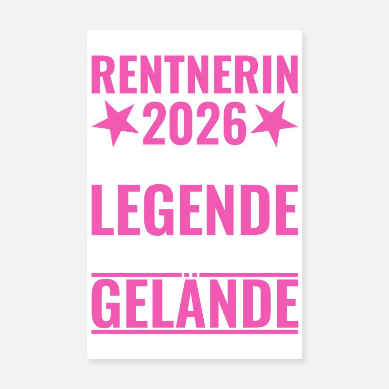 Retraité 2026 Une légende quitte le site Poster 20 x 30 cm