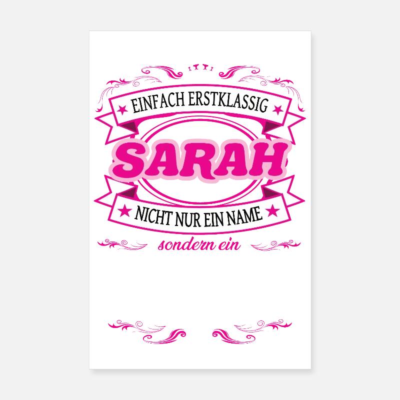 Quality feature Sarah simply first-class Poster 8" x 12" (20x30 cm)