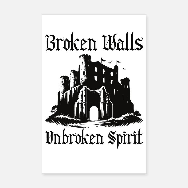 Conception des ruines – Unbroken Spirit Poster 20 x 30 cm