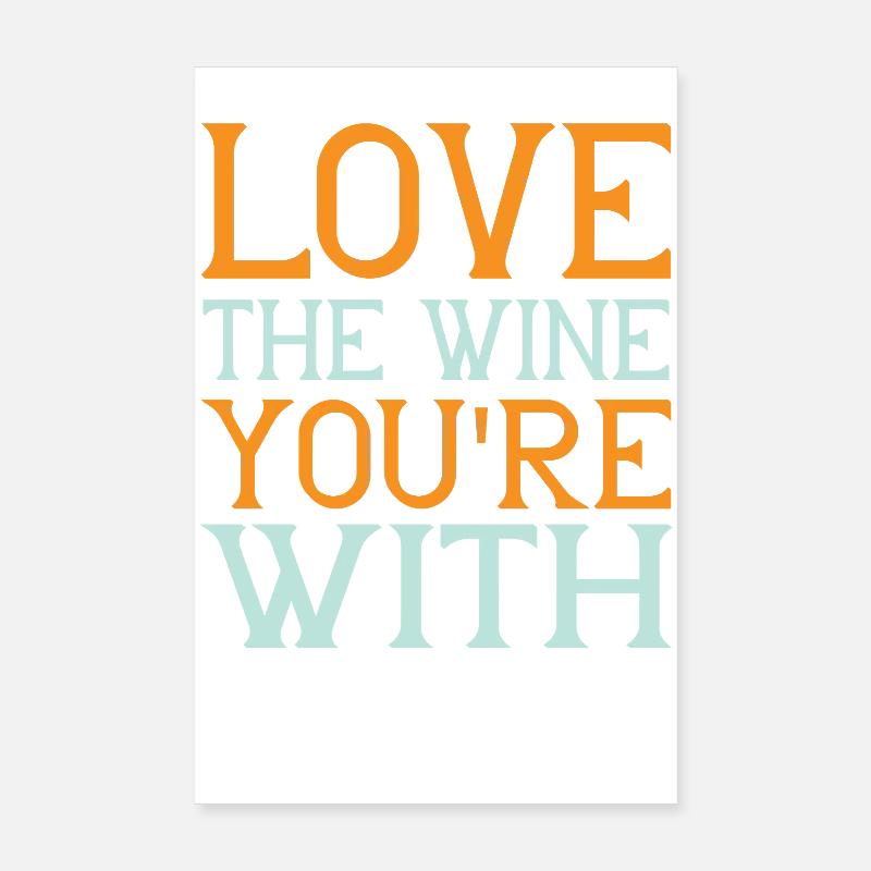 Aimer le vin Poster 20 x 30 cm