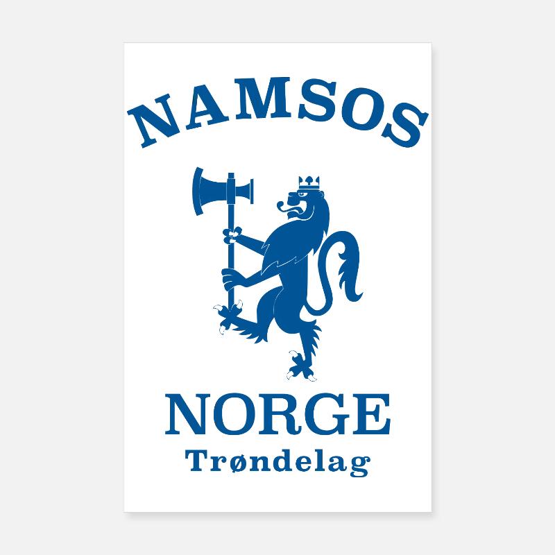 Namsos Norge Norway Poster 8" x 12" (20x30 cm)