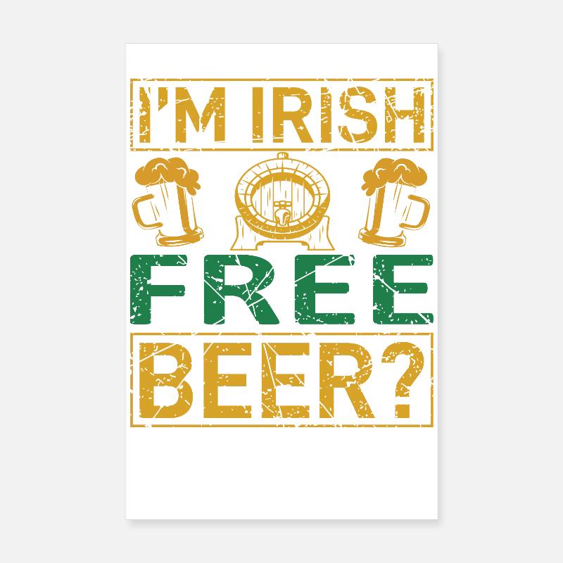 Irish Free Beer Poster 20x30 cm