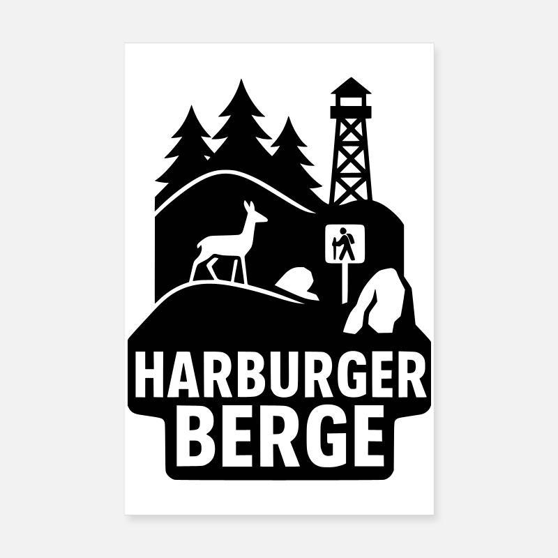Harburger Berge Poster 20x30 cm