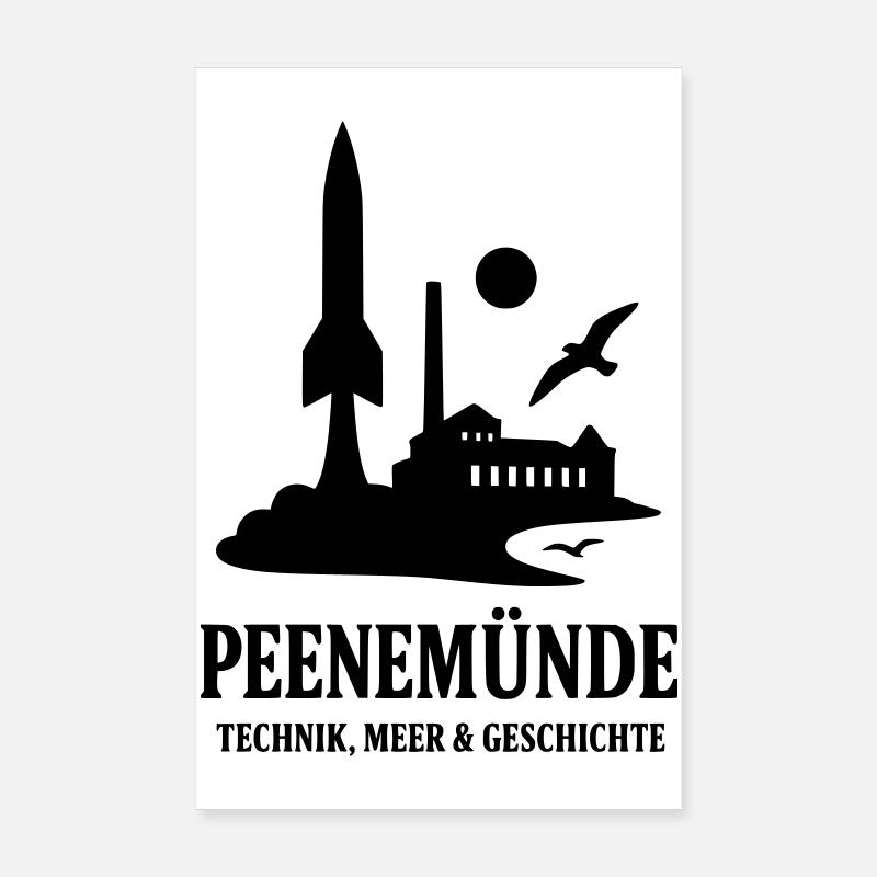 Peenemünde Usedom Geschichte Technik Meer Poster 20x30 cm