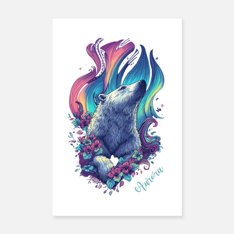 Ours Aurora Poster 20 x 30 cm