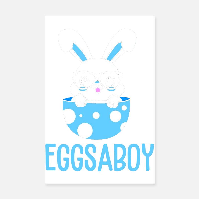 Expectant Mom Easter Gender Reveal Poster 8" x 12" (20x30 cm)