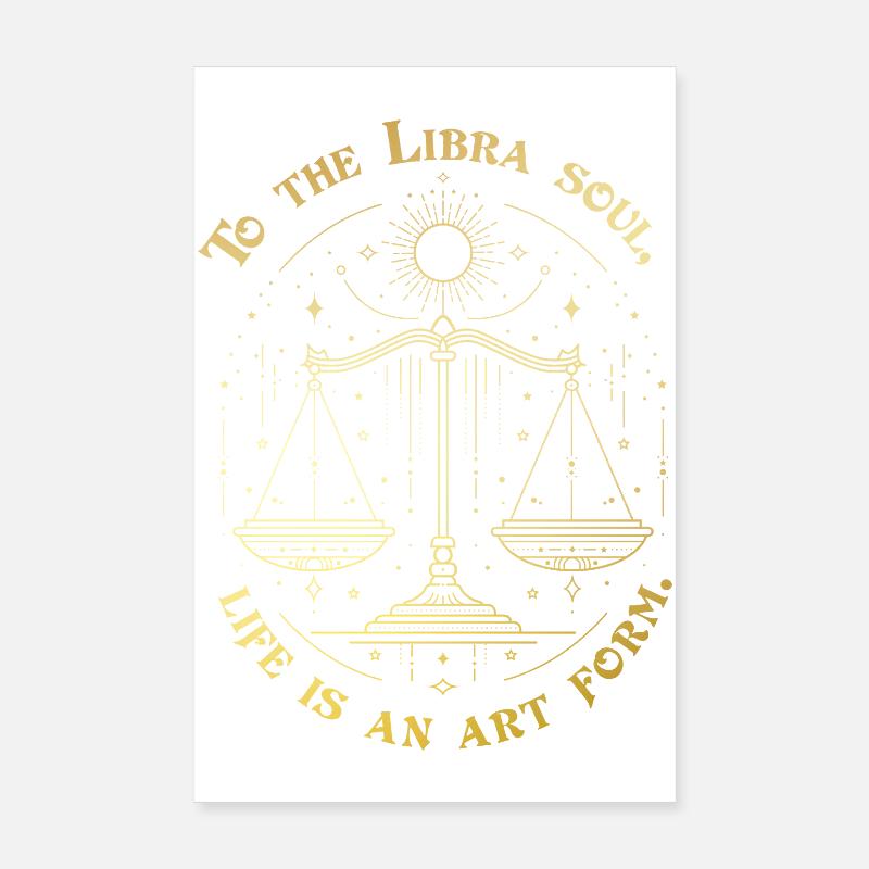 Zur Waage-Seele – Sternzeichen-Design Poster 20x30 cm