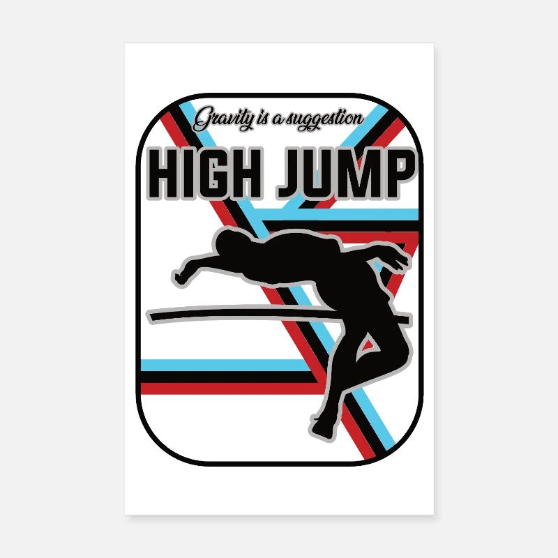 High Jump Design – Fly over your limits Poster 8" x 12" (20x30 cm)