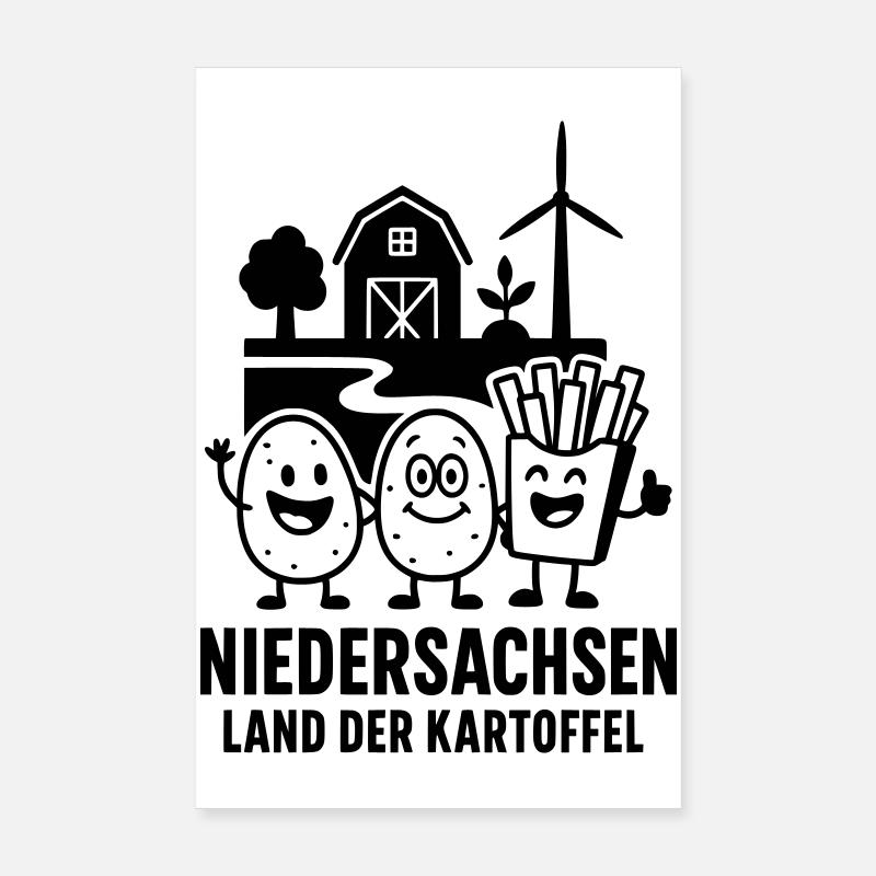 Pomme de terre Basse-Saxe Poster 20 x 30 cm