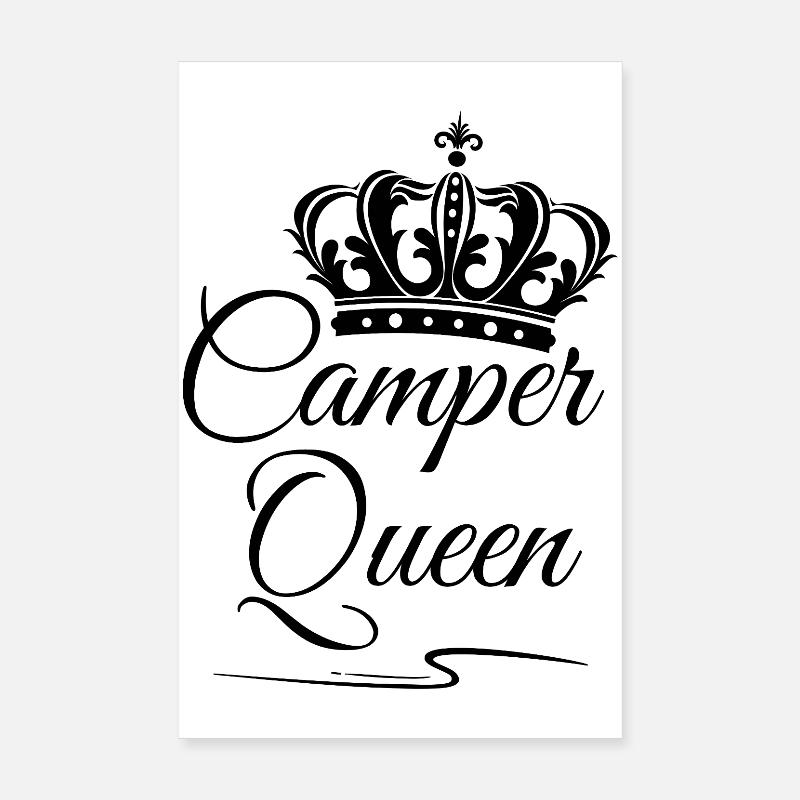 Camper Queen Poster 8" x 12" (20x30 cm)