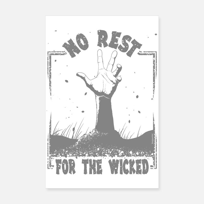 Pas de repos pour les méchants Poster 20 x 30 cm
