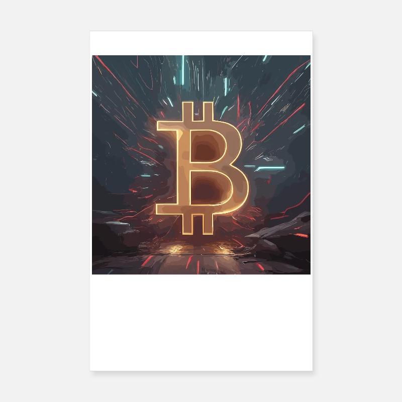 Bitcoin Power Development – Énergie dynamique Poster 20 x 30 cm