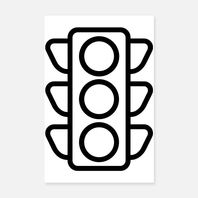 feu de signalisation Poster 20 x 30 cm