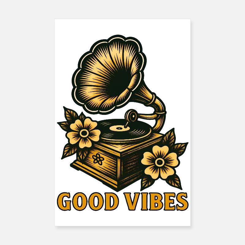 Vintage Gramophone Poster 20 x 30 cm