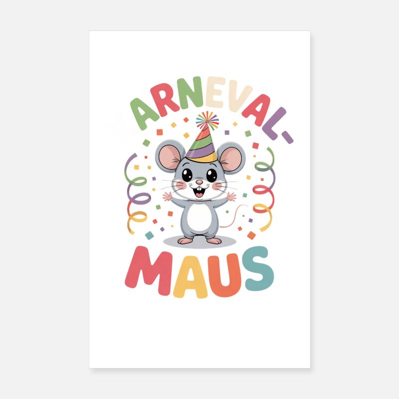 Carnival Mouse Cologne Carnival Mouse Poster 8" x 12" (20x30 cm)
