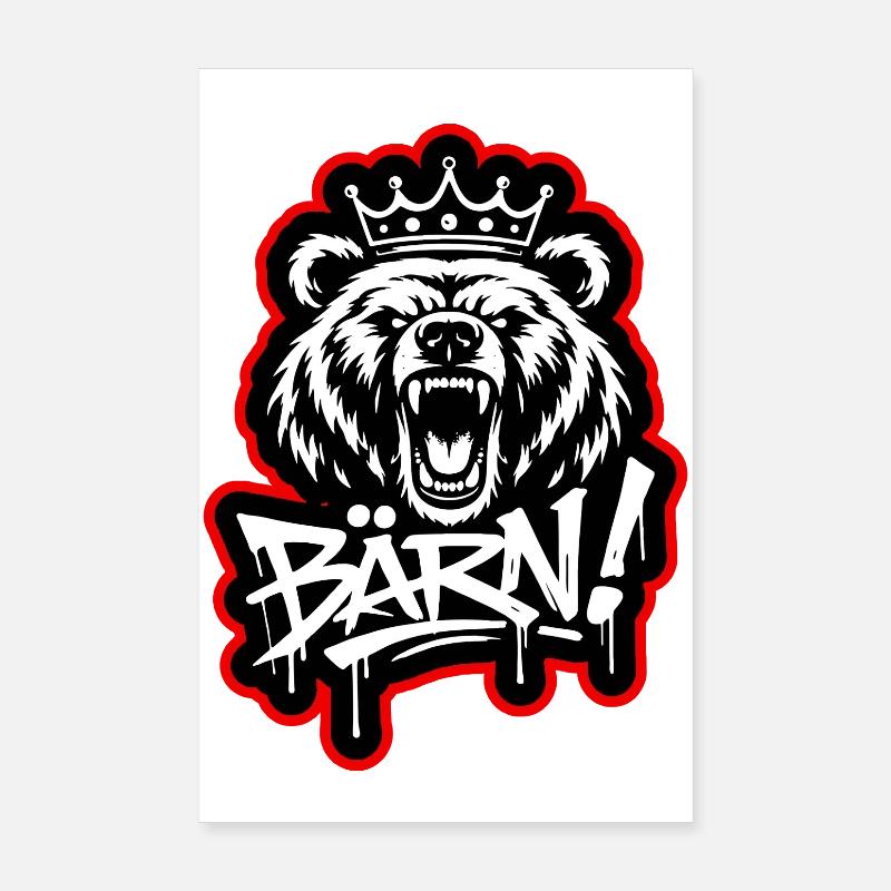 Bärn Graffiti King - Bern Poster 20x30 cm