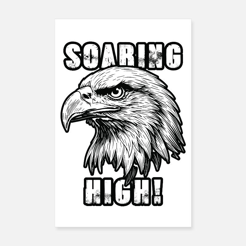 Aigle Royal Soaring High Liberté Poster 20 x 30 cm