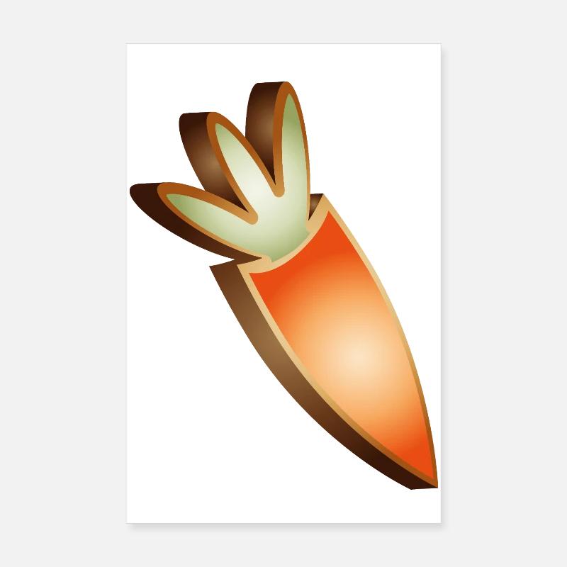 Biscuits à la carotte dans un design de Pâques Poster 20 x 30 cm