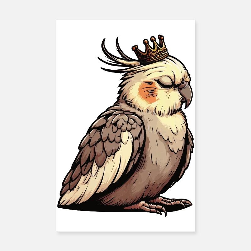 Calopsitte Calopsitte Calopsitte Oiseau calopsitte Poster 20 x 30 cm