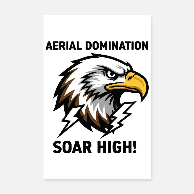 Aerial Domination Eagle Royal Force Poster 8" x 12" (20x30 cm)