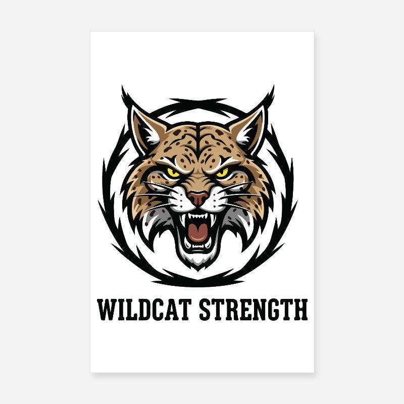 Wildkatzenstärke Luchs Force Wild Poster 20x30 cm