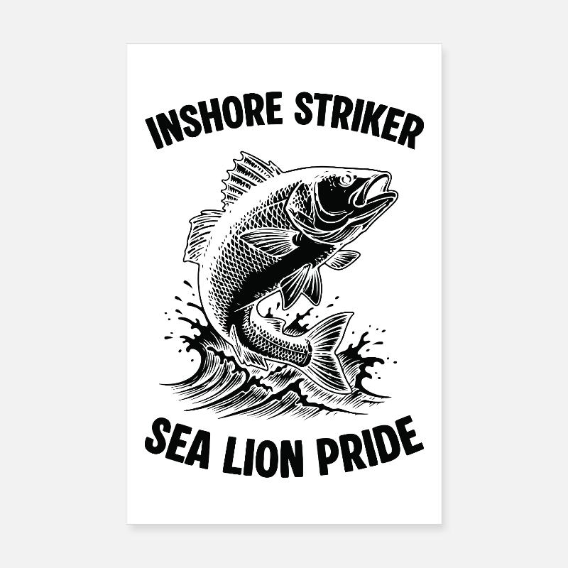 Pêche Mer Bar Sea Lion Pride Poster 20 x 30 cm