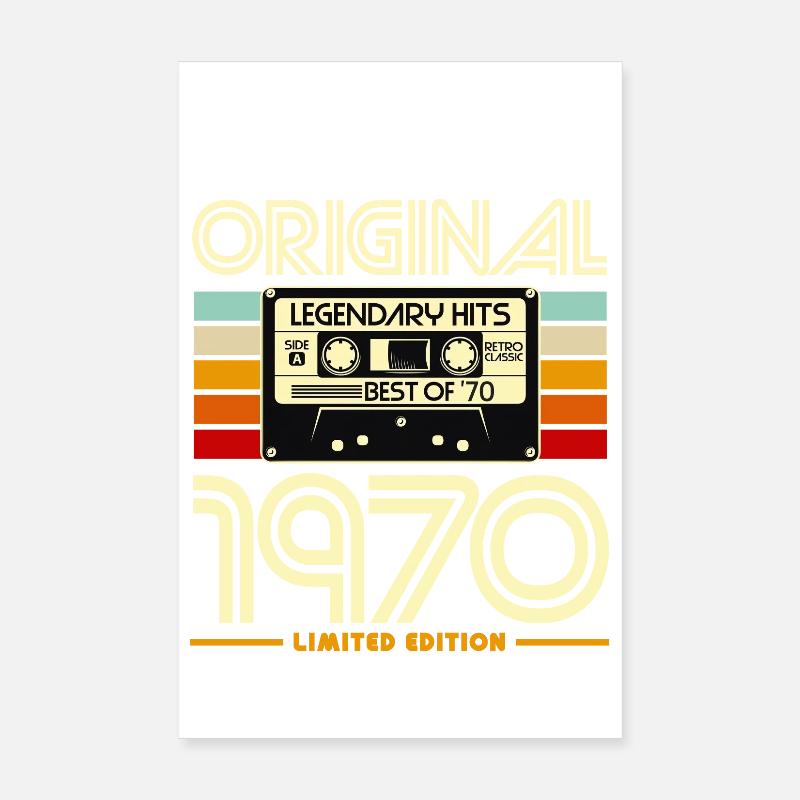 Originale limitierte Kassette von 1970 Poster 20x30 cm