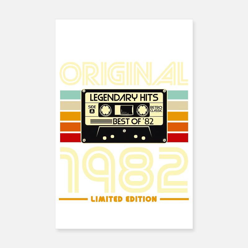 Cassette 1982 Édition Limité Poster 20 x 30 cm