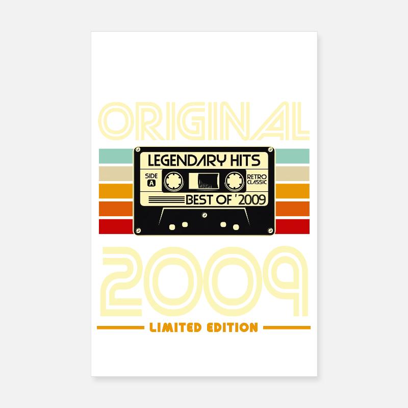 Cassette Retro 2009 Edition Poster 8" x 12" (20x30 cm)