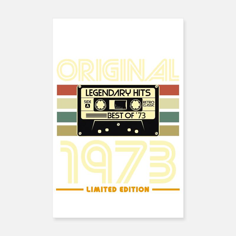 Original 1973 Cassette Retro Poster 20 x 30 cm