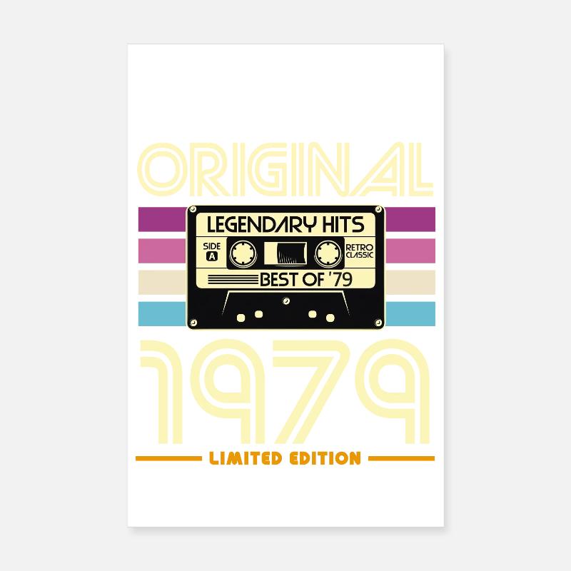 Cassette 1979 Original Hits Poster 20 x 30 cm