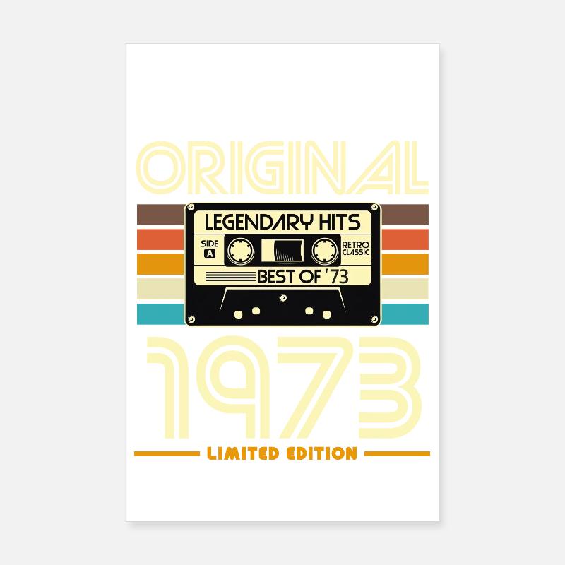Original 1973 – Limited Retro Hits Poster 8" x 12" (20x30 cm)