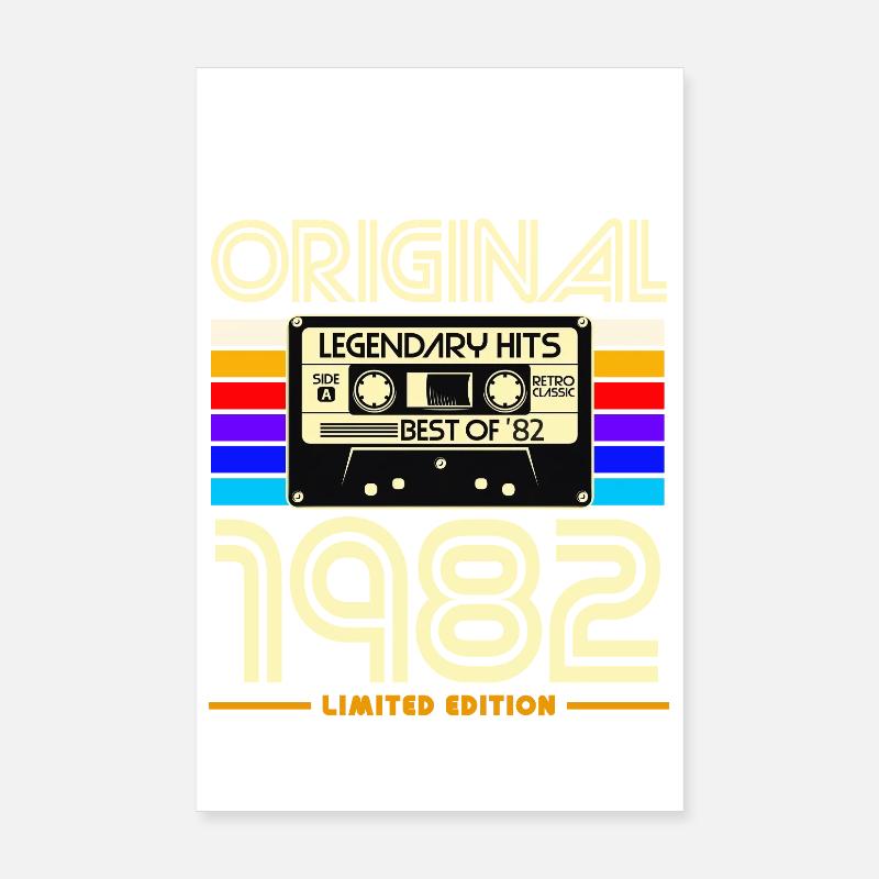 Original 1982 Edition Cassette Poster 20 x 30 cm